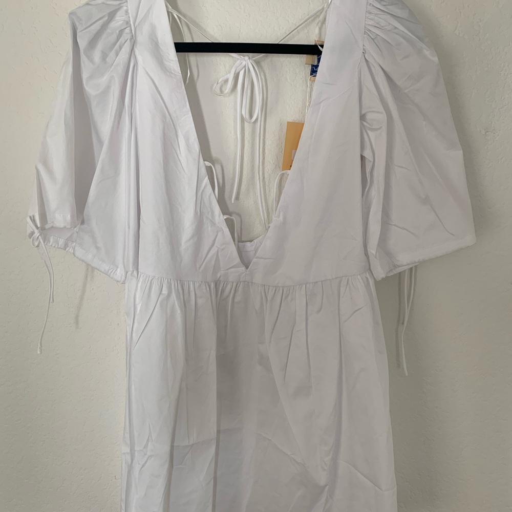Verge Girl White Flowy Dress